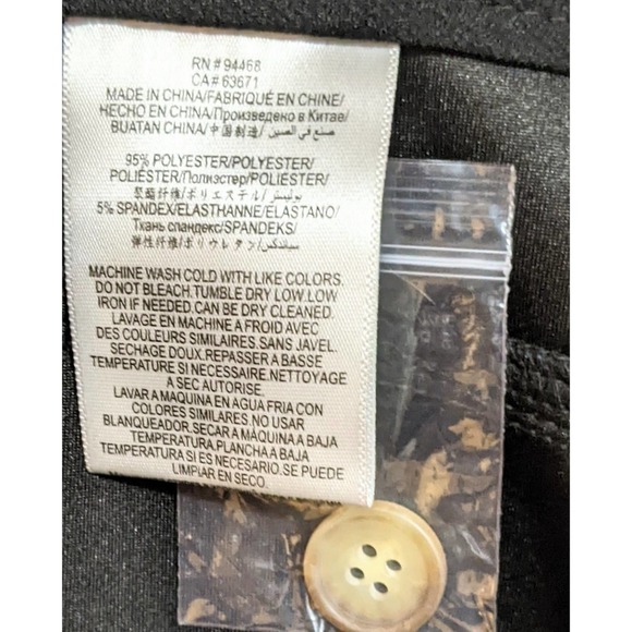 BCBGeneration Womens Cropped Trousers Pants Size M Black Slacks Straight Leg New - Picture 4 of 4